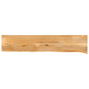 Plateau de table bord naturel bois de manguier massif 140x30x3,8 cm V2105 Vetonek