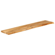 Plateau de table bord naturel bois de manguier massif 140x30x3,8 cm V2105 Vetonek
