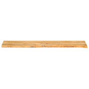 Plateau de table bord naturel bois de manguier massif 140x30x3,8 cm V2105 Vetonek