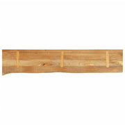 Plateau de table bord naturel bois de manguier massif 140x30x3,8 cm V2105 Vetonek