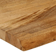 Plateau de table bord naturel bois de manguier massif 140x30x3,8 cm V2105 Vetonek