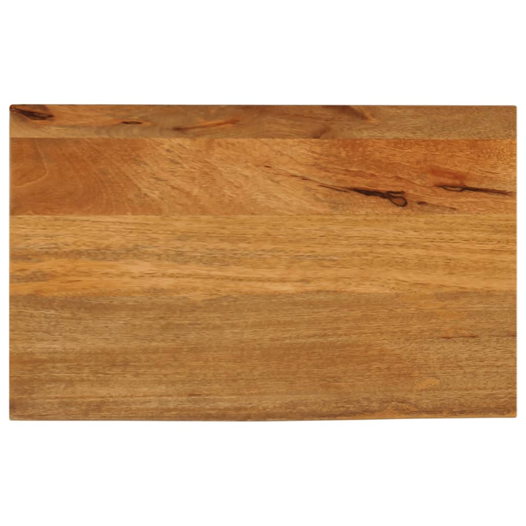 Vetonek Tablero de mesa borde natural madera maciza mango 40x20x2,5 cm