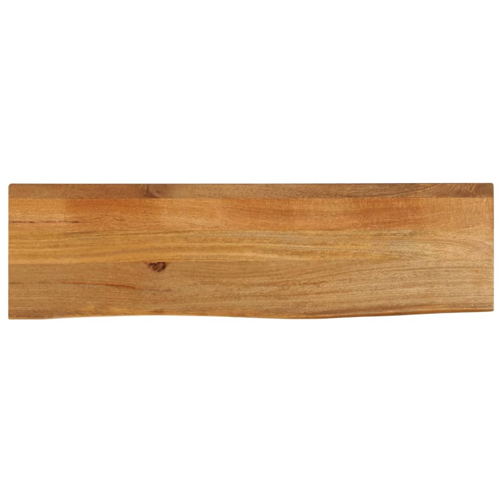 Vetonek Tablero de mesa borde natural madera maciza mango 100x20x2,5 cm