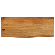 Plateau de table bord naturel bois de manguier massif 90x30x2,5 cm V2549 Vetonek