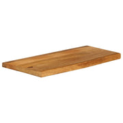 Plateau de table bord naturel bois de manguier massif 90x30x2,5 cm V2549 Vetonek