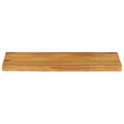 Plateau de table bord naturel bois de manguier massif 90x30x2,5 cm V2549 Vetonek