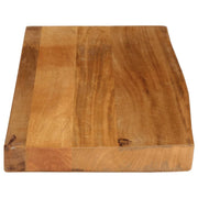 Plateau de table bord naturel bois de manguier massif 90x30x2,5 cm V2549 Vetonek