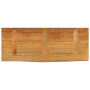 Plateau de table bord naturel bois de manguier massif 90x30x2,5 cm V2549 Vetonek