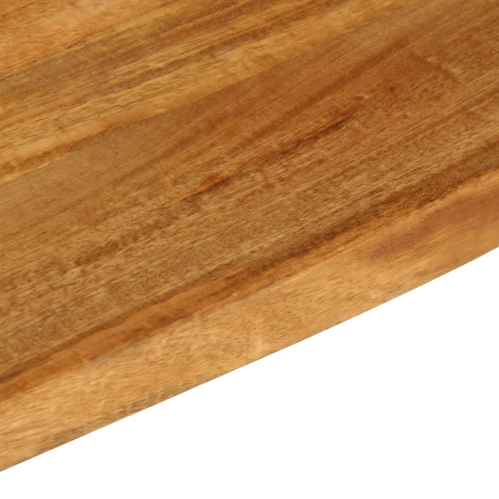 Plateau de table bord naturel bois de manguier massif 90x30x2,5 cm V2549 Vetonek