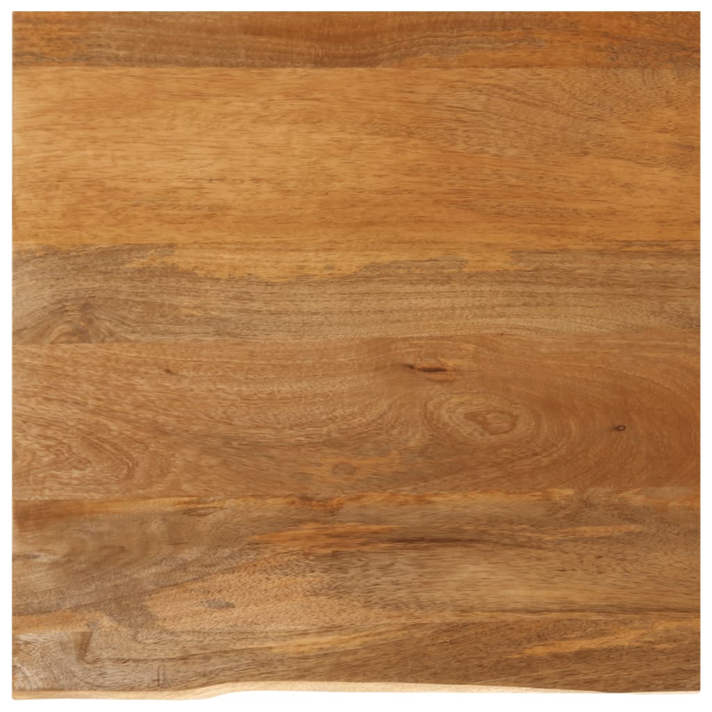 Vetonek Tablero de mesa borde natural madera maciza mango 40x40x2,5 cm