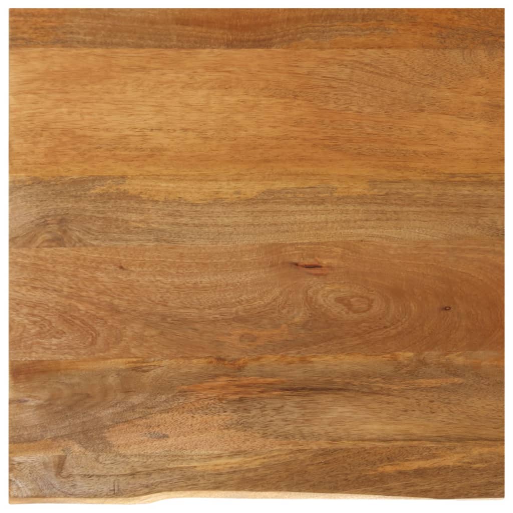 Vetonek Tablero de mesa borde natural madera maciza mango 60x60x2,5 cm