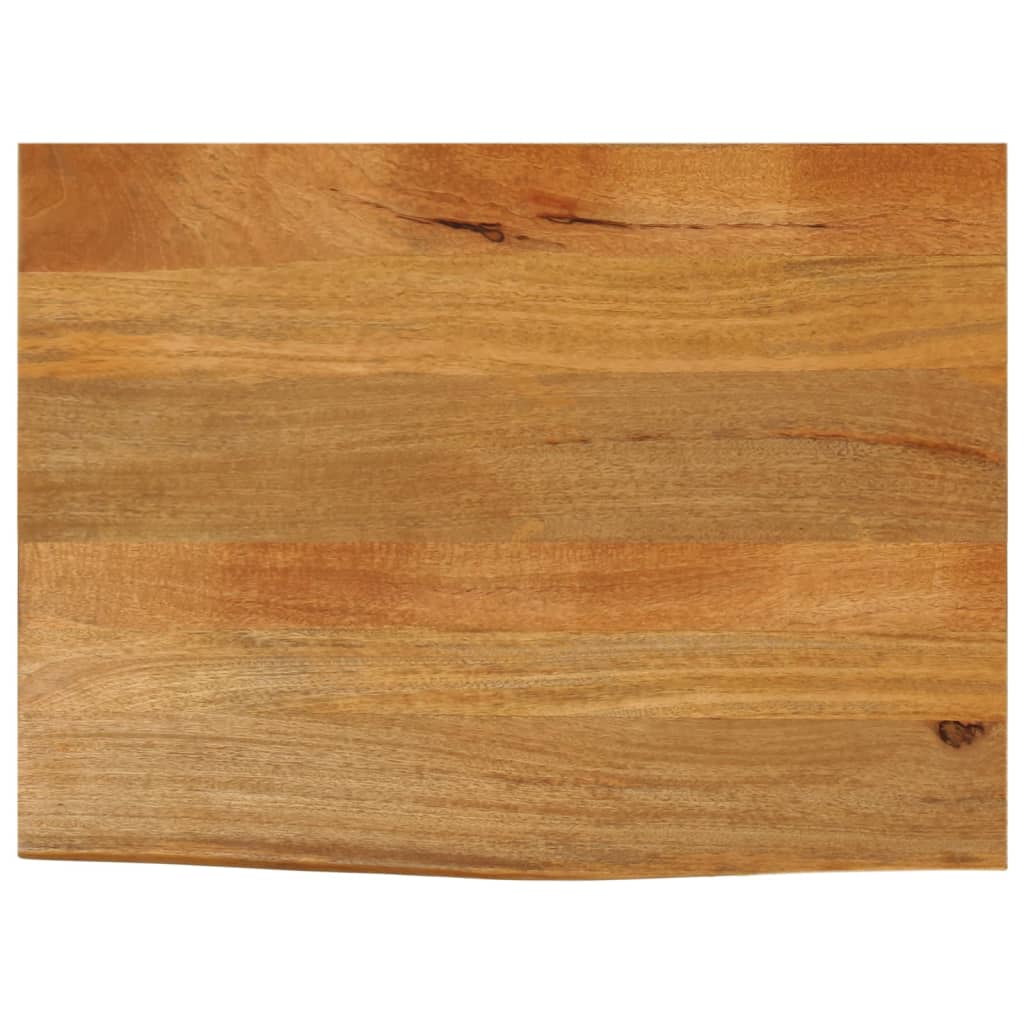 Vetonek Tablero de mesa borde natural madera maciza mango 70x60x2,5 cm