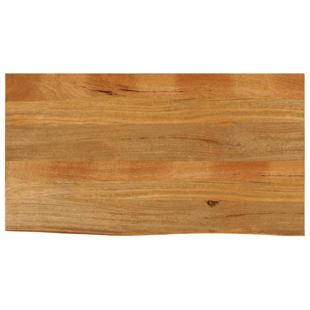 Vetonek Tablero de mesa borde natural madera maciza mango 100x60x2,5 cm