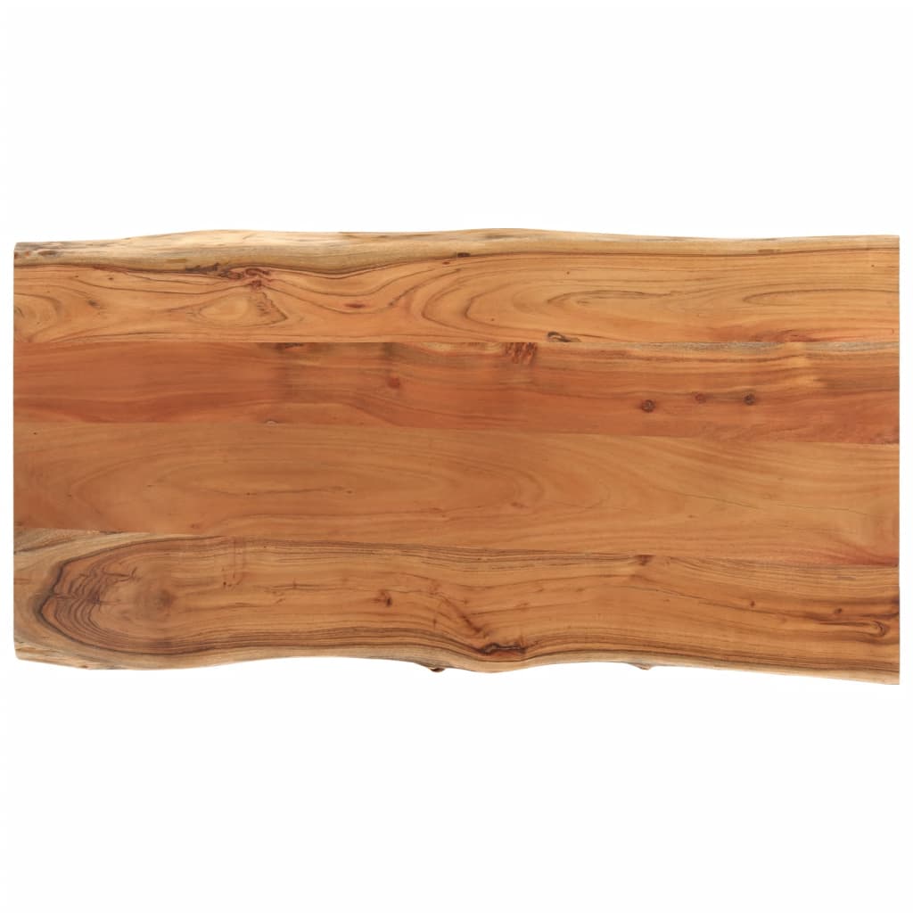 Tablero rectangular madera de acacia borde vivo 80x40x2,5 cm