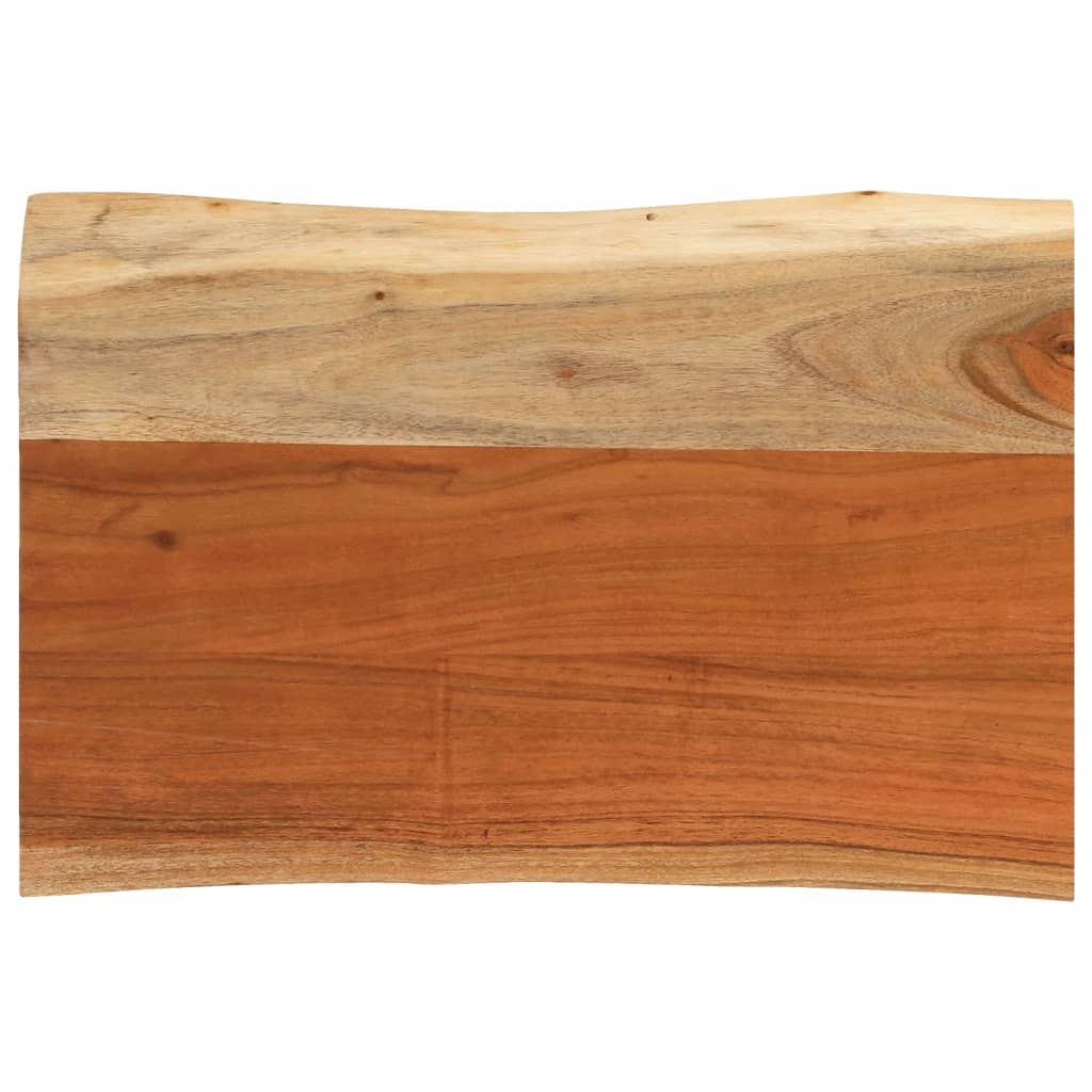 Vetonek Tablero de mesa rectangular borde natural acacia 50x40x3,8 cm