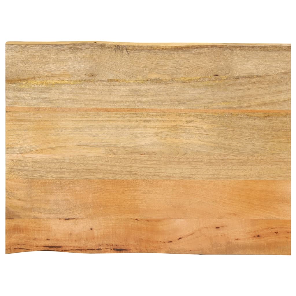 Tablero de mesa de madera maciza de mango con vetas naturales, tamaño 90x60x3,8 cm, ideal para renovar muebles.