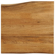 Plateau de table bord naturel bois de manguier massif 40x40x2,5 cm V4772 Vetonek