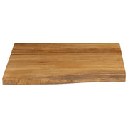 Plateau de table bord naturel bois de manguier massif 40x40x2,5 cm V4772 Vetonek
