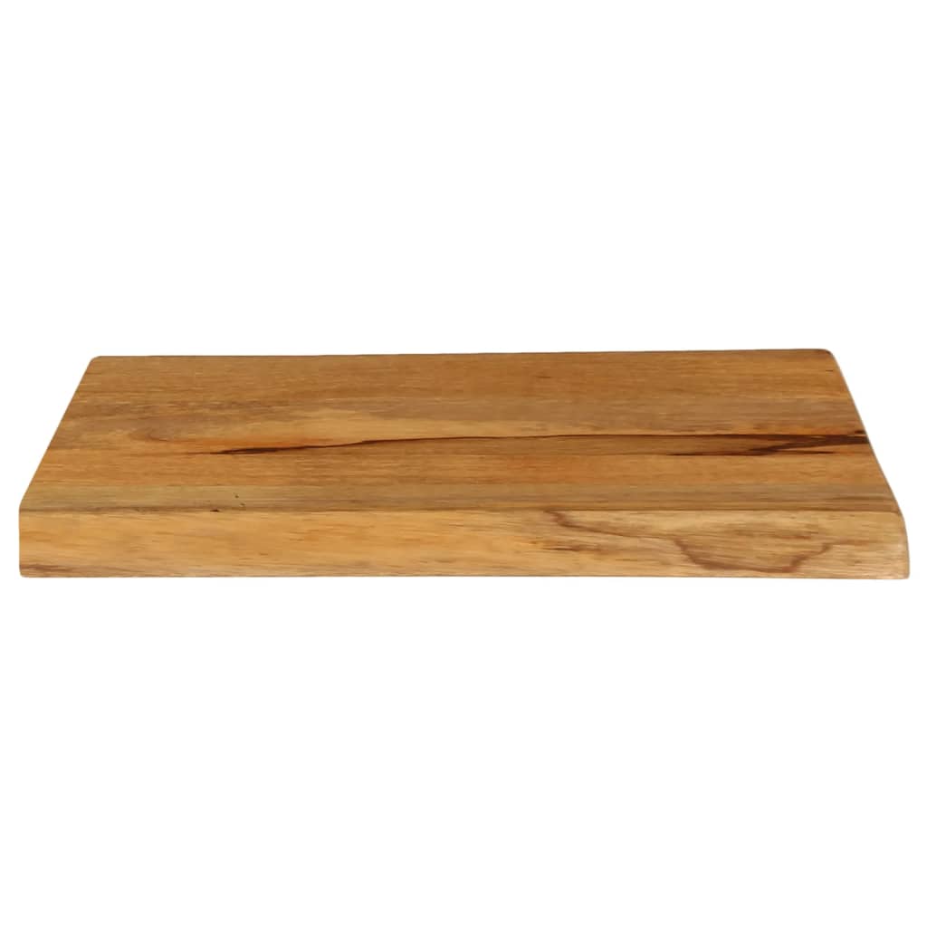 Plateau de table bord naturel bois de manguier massif 70x40x2,5 cm V4802 Vetonek