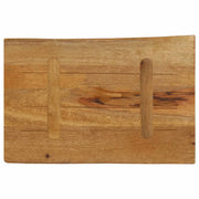 Plateau de table bord naturel bois de manguier massif 70x40x2,5 cm V4802 Vetonek