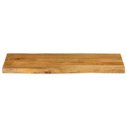 Plateau de table bord naturel bois de manguier massif 80x40x2,5 cm V4819 Vetonek