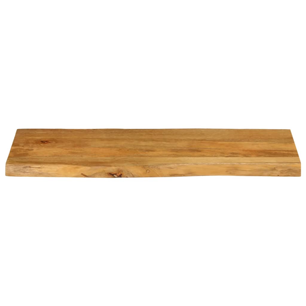 Plateau de table bord naturel bois de manguier massif 80x40x2,5 cm V4819 Vetonek