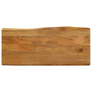 Plateau de table bord naturel bois de manguier massif 100x40x2,5 cm V4833 Vetonek
