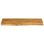 Plateau de table bord naturel bois de manguier massif 100x40x2,5 cm V4833 Vetonek