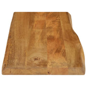 Plateau de table bord naturel bois de manguier massif 100x40x2,5 cm V4833 Vetonek