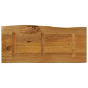Plateau de table bord naturel bois de manguier massif 100x40x2,5 cm V4833 Vetonek