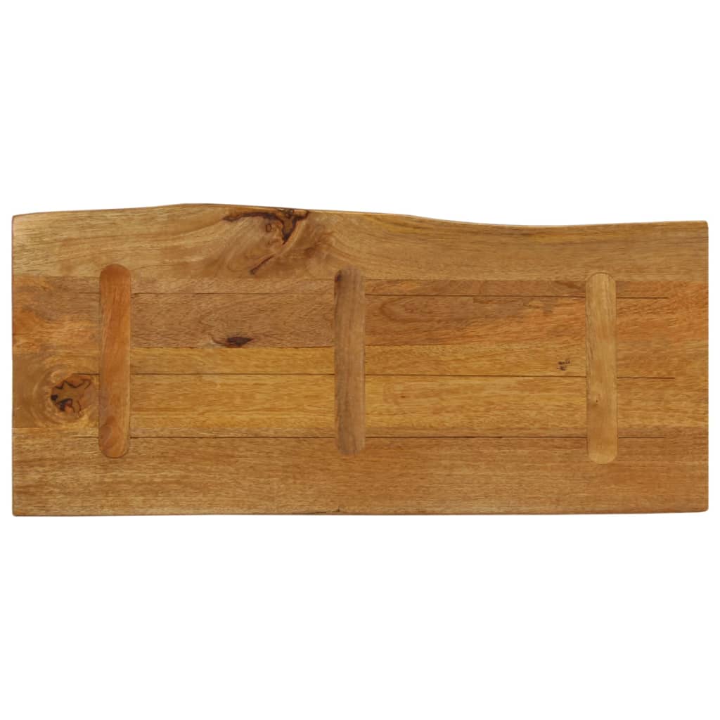 Plateau de table bord naturel bois de manguier massif 100x40x2,5 cm V4833 Vetonek
