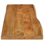 Plateau de table bord naturel bois de manguier massif 110x40x2,5 cm V4840 Vetonek