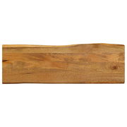 Plateau de table bord naturel bois de manguier massif 120x40x2,5 cm V4857 Vetonek