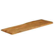 Plateau de table bord naturel bois de manguier massif 120x40x2,5 cm V4857 Vetonek