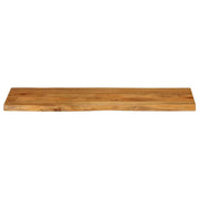 Plateau de table bord naturel bois de manguier massif 120x40x2,5 cm V4857 Vetonek