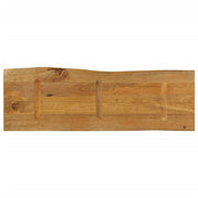Plateau de table bord naturel bois de manguier massif 120x40x2,5 cm V4857 Vetonek