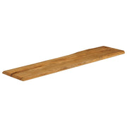 Plateau de table bord naturel bois de manguier massif 160x40x2,5 cm V4871 Vetonek