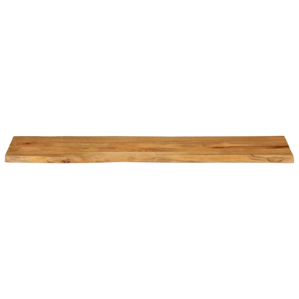 Plateau de table bord naturel bois de manguier massif 180x40x2,5 cm V4888 Vetonek