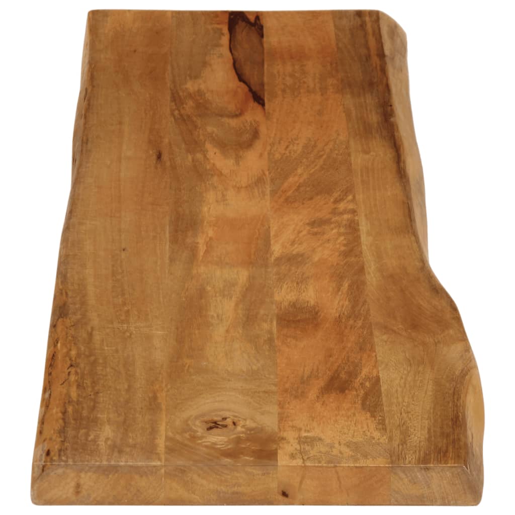 Plateau de table bord naturel bois de manguier massif 180x40x2,5 cm V4888 Vetonek