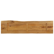 Plateau de table bord naturel bois de manguier massif 180x40x2,5 cm V4888 Vetonek