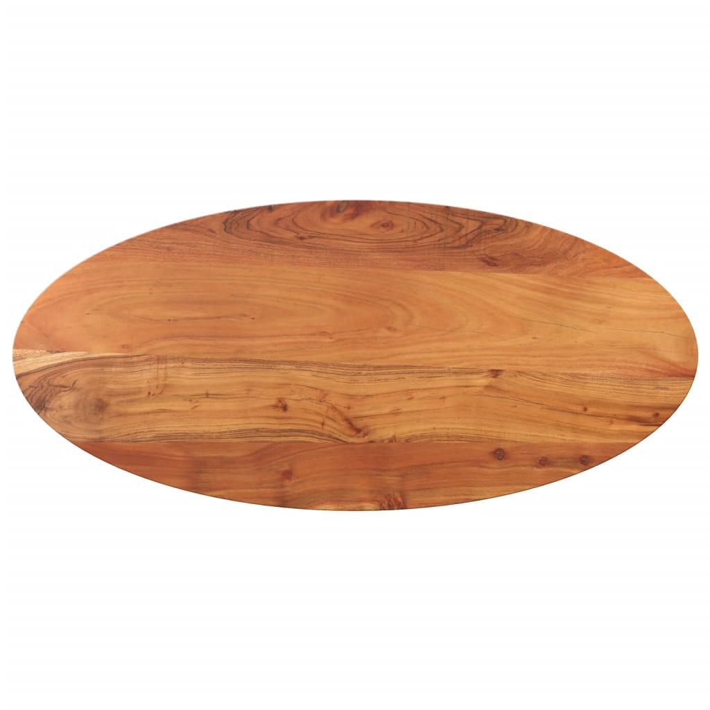 Vetonek Tablero de mesa ovalado madera maciza de acacia 90x40x2,5 cm