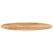 Plateau de table ovale en bois de manguier massif 80x40x2,5 cm V5656 Vetonek