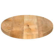 Plateau de table ovale en bois de manguier massif 80x40x2,5 cm V5656 Vetonek