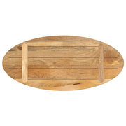 Plateau de table ovale en bois de manguier massif 80x40x2,5 cm V5656 Vetonek
