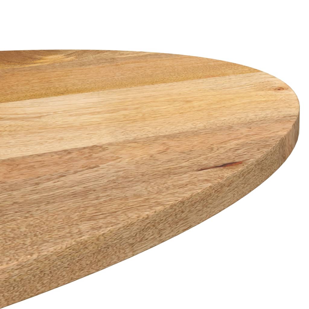 Plateau de table ovale en bois de manguier massif 80x40x2,5 cm V5656 Vetonek