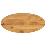 Plateau de table ovale en bois de manguier massif 120x50x3,8 cm V6011 Vetonek
