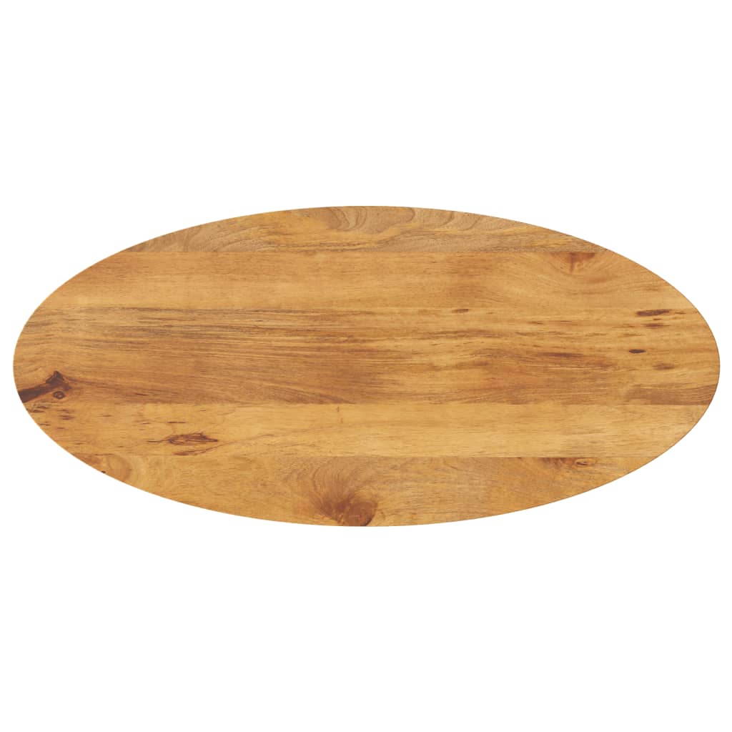 Plateau de table ovale en bois de manguier massif 120x50x3,8 cm V6011 Vetonek