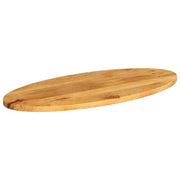 Plateau de table ovale en bois de manguier massif 120x50x3,8 cm V6011 Vetonek