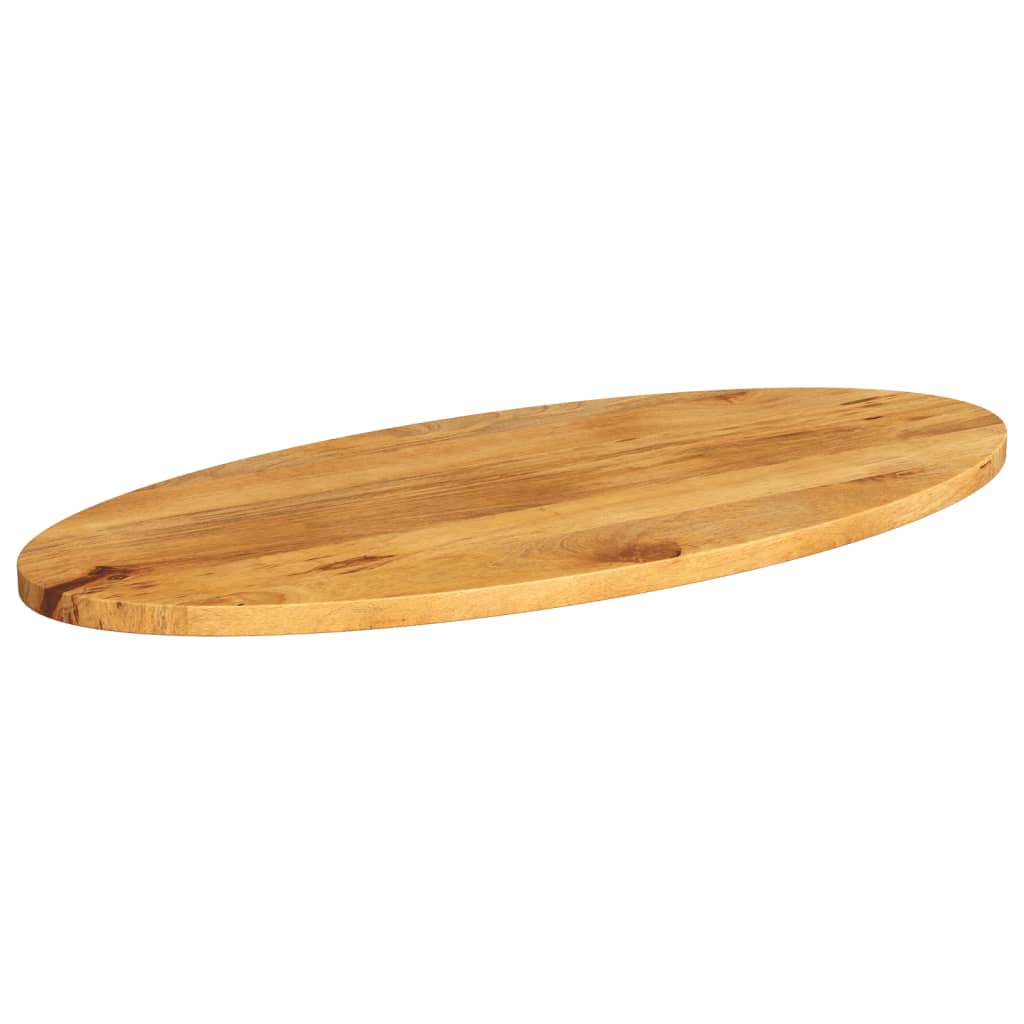 Plateau de table ovale en bois de manguier massif 120x50x3,8 cm V6011 Vetonek