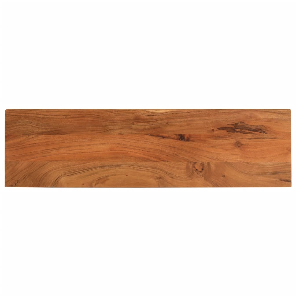 Vetonek Tablero de mesa rectangular madera maciza acacia 120x30x2,5 cm